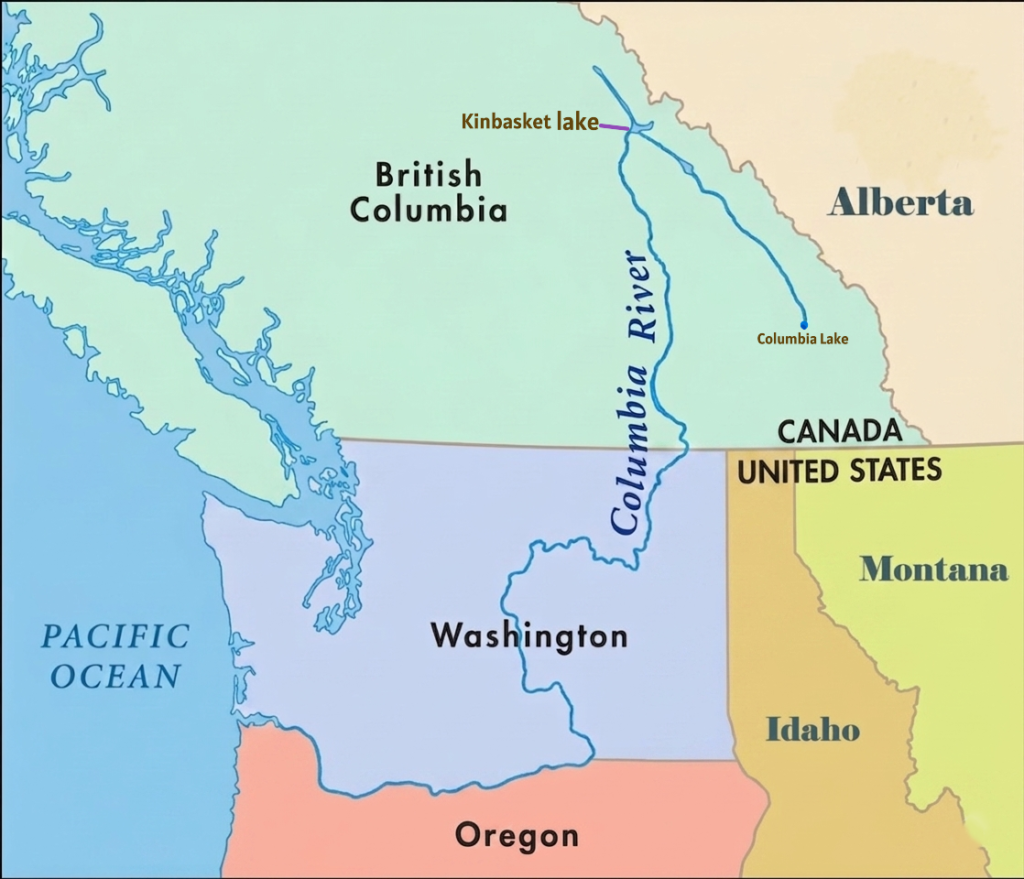 Columbia River Map