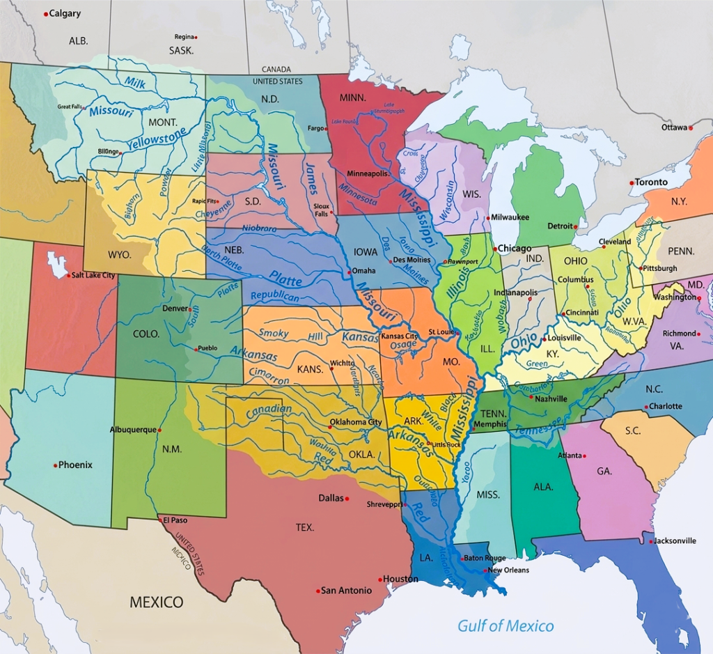 Mississippi River Map