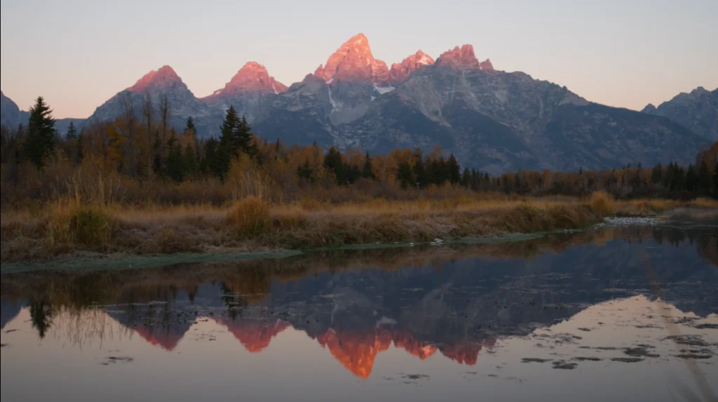 Teton Range view from Yellowstone National Park