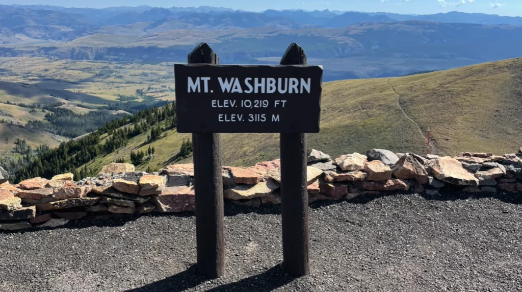 Mount Washburn in Yellowstone National Park